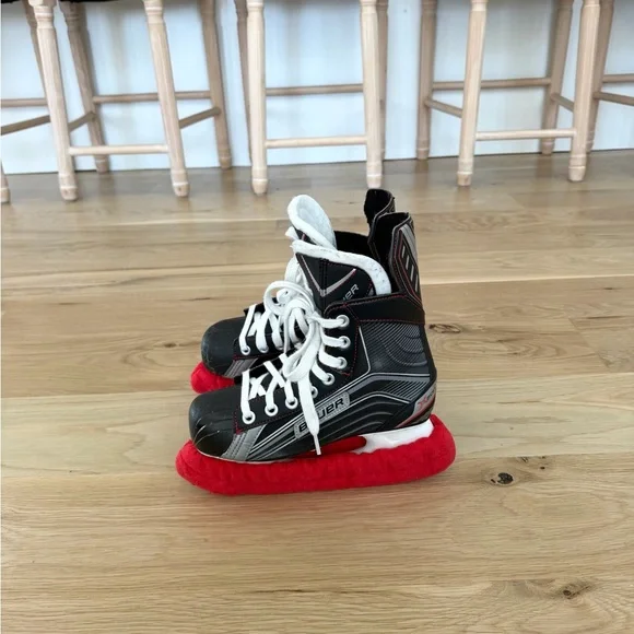 Bauer Kids Hockey Skates - Black, White, and Red - Picture 1 of 8